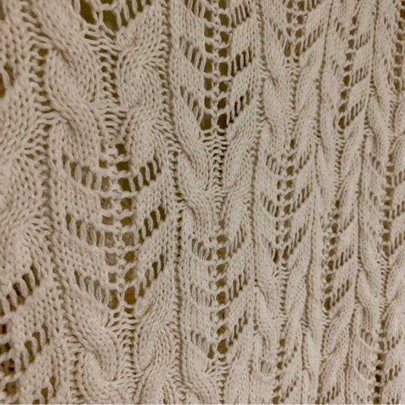 Cream Colored Knitted Cardigan - Picture 3 of 4